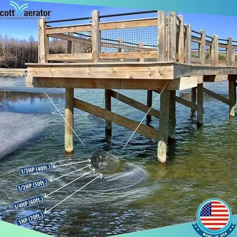 Scott Aerator Slinger De-Icer for Lakes & Ponds 3/4 HP 230V Stainless Steel