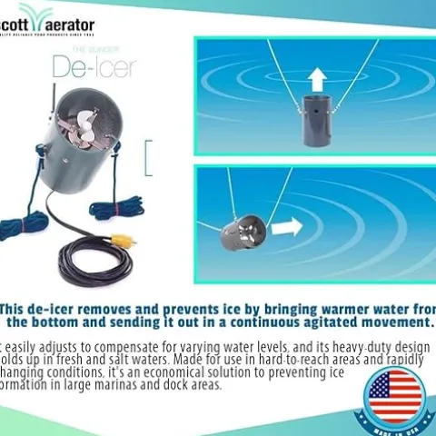 Scott Aerator Slinger De-Icer for Lakes & Ponds 1HP 115V Stainless Steel