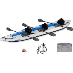 Sea Eagle 465FT Fasttrack Inflatable 15’3″ Touring Kayak Blue/Gray