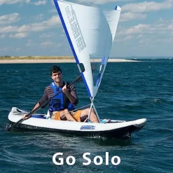 Sea Eagle 385FT Fasttrack Inflatable 12’6″ Touring Kayak Blue/White