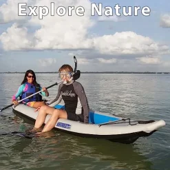 Sea Eagle 385FT Fasttrack Pro Carbon Inflatable Touring Kayak Blue/White