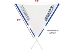 Sea Eagle SE370 Inflatable Sports Kayak 1-3 Person with Seats, Paddles, Bag Blue/White