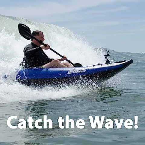 Sea Eagle 300x Inflatable Explorer Kayak Pro Carbon Package Blue/Gray