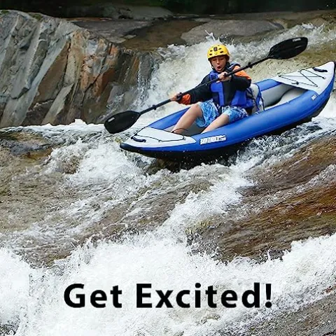 Sea Eagle 300x Inflatable Explorer Kayak Deluxe Package Blue/Gray