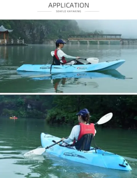 SEAFLO Premium Sit-on Kayak RNA104 Yellow/Red 10′ 5