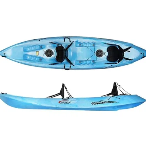 SEAFLO Premium Sit-on Sea Kayak RQA123 Blue/White 12′ 3
