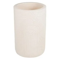 Seasonal Living Provenance Signature Ceramic 2-Piece Textured Planters Cream