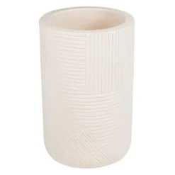Seasonal Living Provenance Signature Ceramic 2-Piece Textured Planters Cream