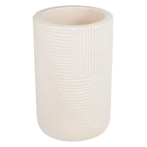 Seasonal Living Provenance Signature Ceramic 2-Piece Textured Planters Cream