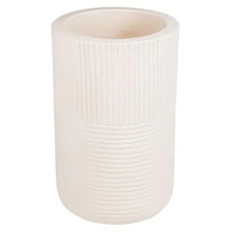 Seasonal Living Provenance Signature Ceramic 2-Piece Textured Planters Cream