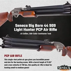 Seneca Big Bore .44 909 Light Hunter PCP Air Rifle Black/Brown
