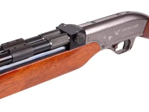 Seneca Double Shot PCP 0.50 Caliber Double Barrel Shotgun Air Rifle Wood