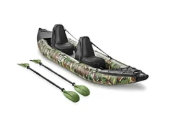 SereneLife 2 Person Inflatable Kayak Camo