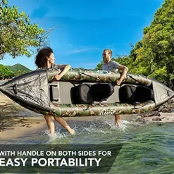 SereneLife 2 Person Inflatable Kayak Camo