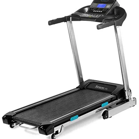 SereneLife Foldable Digital Home Gym Treadmill Black