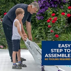 SereneLife Rectangular Above Ground Swimming Pool Set 12′ x 24′ x 52′