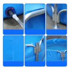 Sermair Canvas Folding Swimming Pool Multi-Functional Water Storage Tank Blue