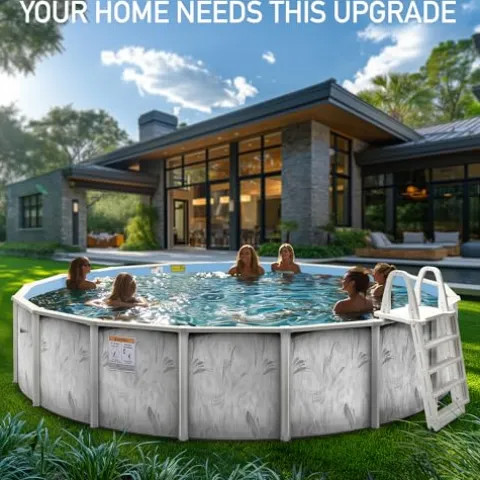 Shop Square 15 Ft x 52 Inch Steel Wall Above Ground Pool Silver