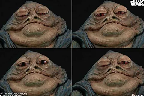 Sideshow Star Wars Jabba The Hutt Throne Deluxe 1/6 Scale Figure Olive Green