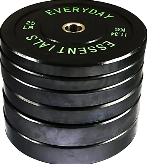 Signature Fitness BalanceFrom Olympic Bumper Plate Black