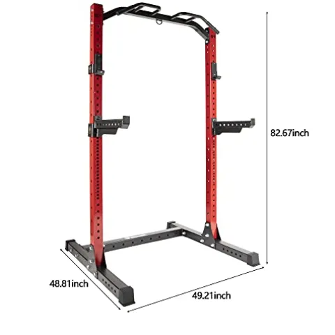 Signature Fitness Power Rack Squat Stand Red