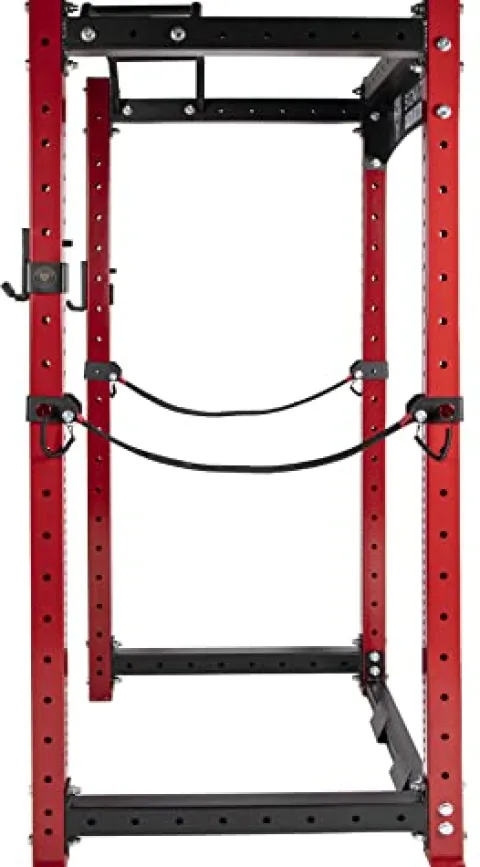 Signature Fitness SF-3 Power Cage Squat Rack Red