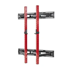 Signature Fitness Wall Mounted Fold-in Power Cage Squat Rack Red
