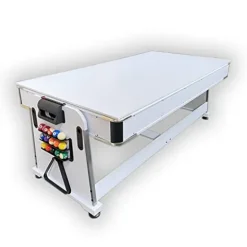 SIMBASHOPPING USA Pool Table 7FT Multigame Green Air Hockey + Table Tennis – Emerald