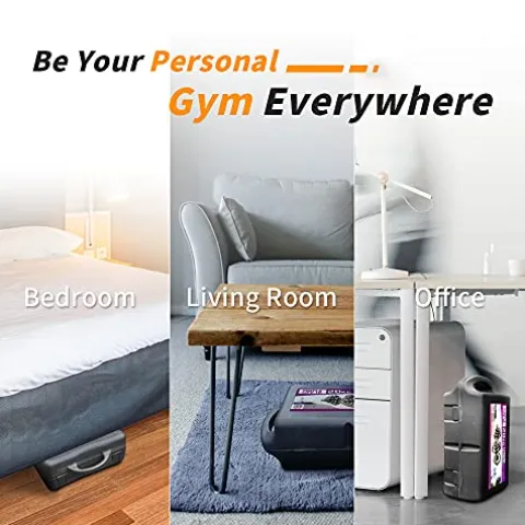 SimpleL Adjustable Dumbbells Set 110 LB Silver