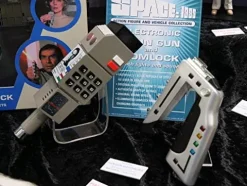 Sixteen 12 Space 1999 Stun Gun & Comlock with Light and Sound Silver