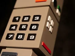 Sixteen 12 Space 1999 Stun Gun & Comlock with Light and Sound Silver