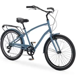 sixthreezero EVRYjourney Mens Bike Steel Blue w/ Black Seat/Grips