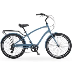 sixthreezero EVRYjourney Mens Bike Steel Blue w/ Black Seat/Grips