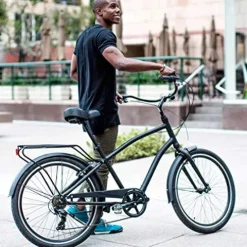 sixthreezero EVRYjourney Mens Bike Steel Blue w/ Black Seat/Grips