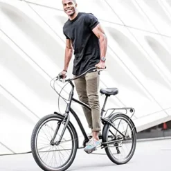 sixthreezero EVRYjourney Mens Bike Steel Blue w/ Black Seat/Grips