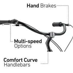 sixthreezero EVRYjourney Mens Bike Steel Blue w/ Black Seat/Grips