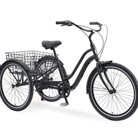 sixthreezero EVRYjourney 7-Speed Hybrid Adult Tricycle Matte Black