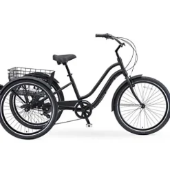 sixthreezero EVRYjourney 7-Speed Hybrid Adult Tricycle Matte Black