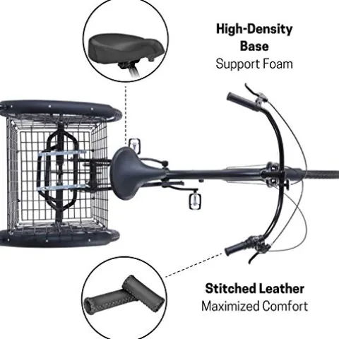 sixthreezero EVRYjourney 7-Speed Hybrid Adult Tricycle Matte Black
