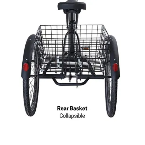 sixthreezero EVRYjourney 7-Speed Hybrid Adult Tricycle Matte Black