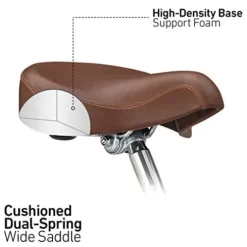 sixthreezero EVRYjourney Men’s Bike Denim Honey w/ Brown Seat/Grips