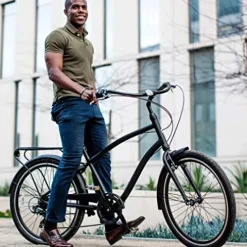 sixthreezero EVRYjourney Men’s Bike Denim Honey w/ Brown Seat/Grips