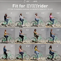 sixthreezero EVRYjourney Steel Women’s Step-Through Touring Hybrid Bike Teal