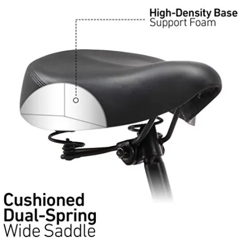 sixthreezero Men’s Beach Cruiser Bike 7-Speed Step-Through Touring Hybrid Bicycle Matte Black w/ Black Seat/Grips