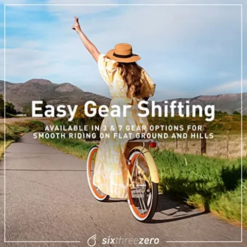 sixthreezero Women’s Beach Cruiser Bike Teal w/Brown Seat/Grips