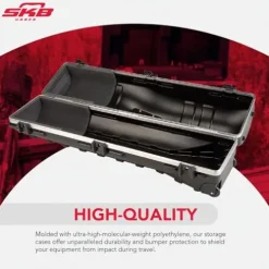 SKB Deluxe Standard ATA Hard Golf-Bag Travel Cases Pack of 2 Black