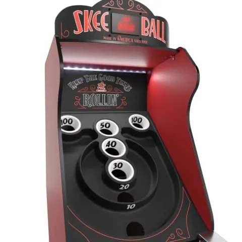 Skee-Ball Arcade Game Table Deluxe Red