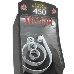 Skee-Ball Arcade Table Machine Game – Premium Nostalgic Family Fun (Coal)