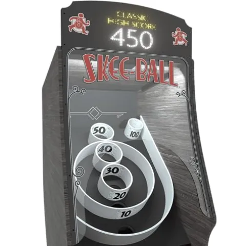 Skee-Ball Arcade Table Machine Game – Premium Nostalgic Family Fun (Coal)
