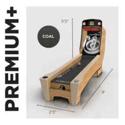 Skee-Ball Arcade Table Machine Game for Home Basement – Premium+ Nostalgic Classic Fun of Roll and Score – Made in The USA (Coal)